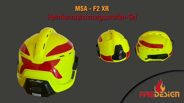 Helmkennzeichnung MSA F2XR Set