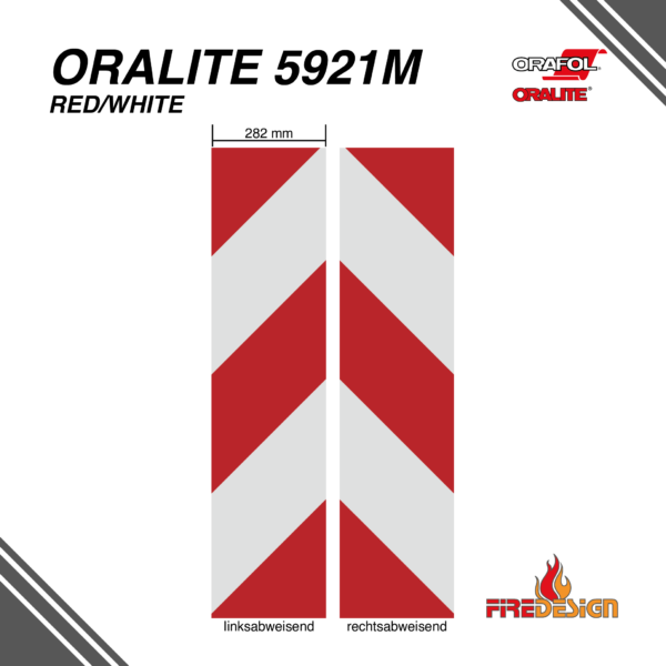 Warnmarkierung ORALITE® 5921M - Set links u. rechts 28,2 cm