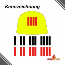Helmkennzeichnung "Stirnbalken"