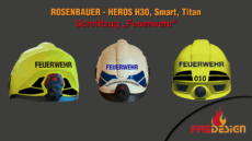 Schriftzug "Feuerwehr" Rosenbauer Heros Titan/H30/Smart