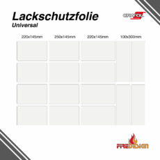 Schutzfolie für Einsatzfahrzeuge Universal-Set