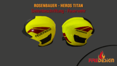 Feuerwehr Seitenschriftzug Rosenbauer Heros Titan