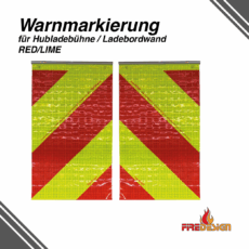 Warnmarkierung für Hubladebühne / Ladebordwand