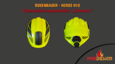 Helmstreifen Rosenbauer Heros H10 "Chevron"