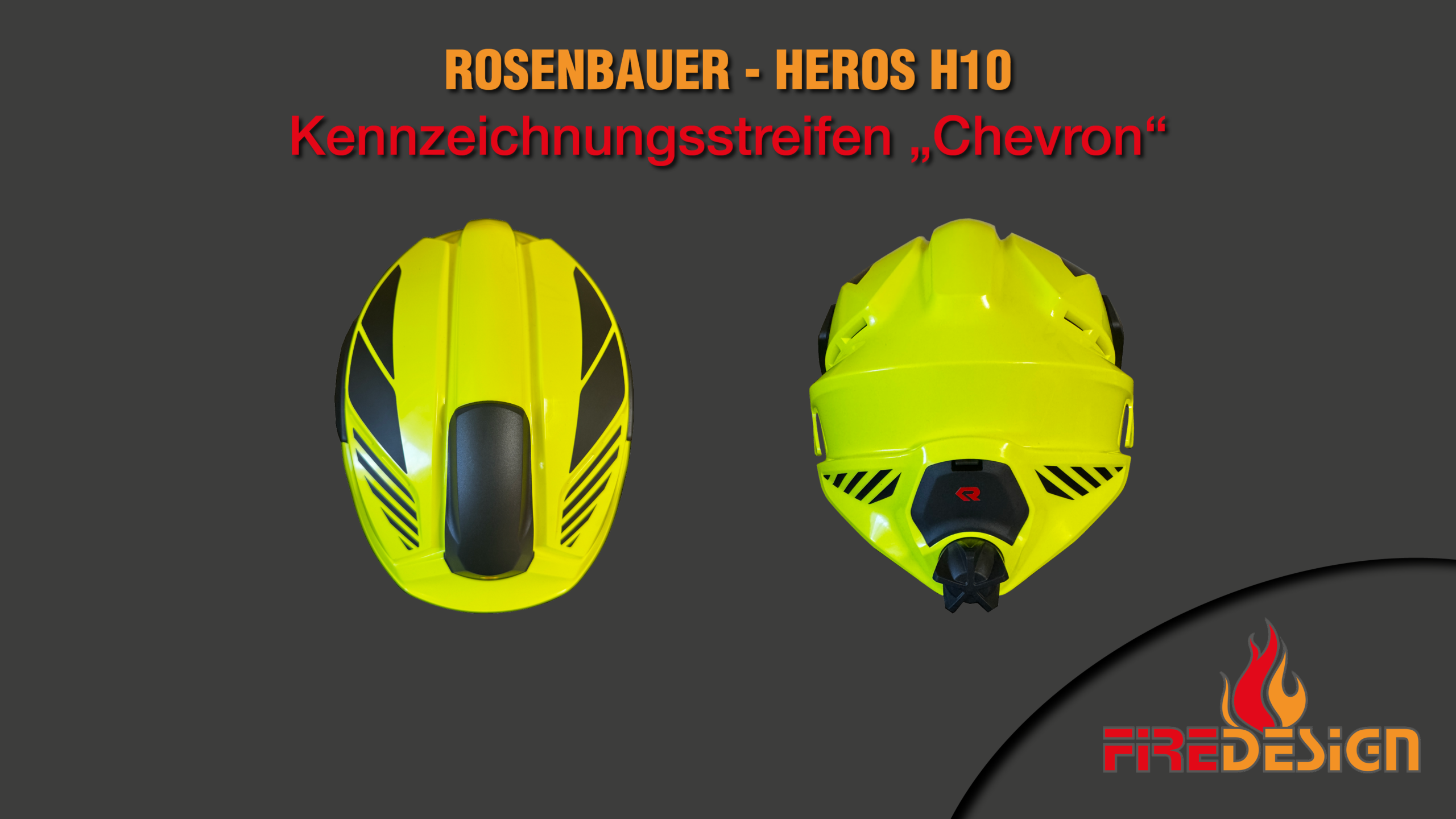 Helmstreifen Rosenbauer Heros H10 "Chevron"