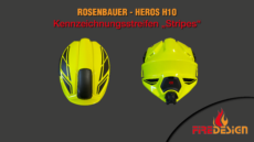 Helmstreifen Rosenbauer Heros H10 "Stripes"