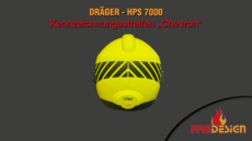 Dräger HPS7000 H1 Kennzeichnungsstreifen "Chevron"