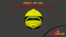 Dräger HPS7000 H1 Kennzeichnungsstreifen "Twinwave"