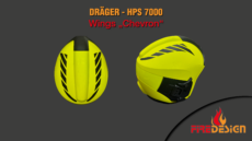 Dräger HPS7000 Kennzeichnungsstreifen-Set Wings "Chevron"