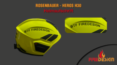 Individuelle Helmaufschrift Rosenbauer Heros H30