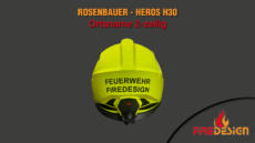 Feuerwehrname Rosenbauer Heros H30 - 2-zeilig