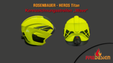 Helmstreifen Rosenbauer Heros Titan "Wave"