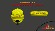 Rosenbauer Heros H10 - Schriftzug Feuerwehr gebogen