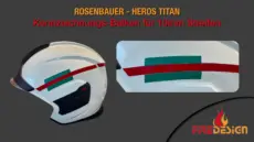 Kennzeichnungs-Balken für 10mm Streifen Rosenbauer Heros Titan