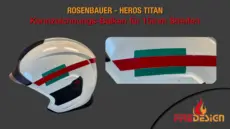 Kennzeichnungs-Balken für 15mm Streifen Rosenbauer Heros Titan